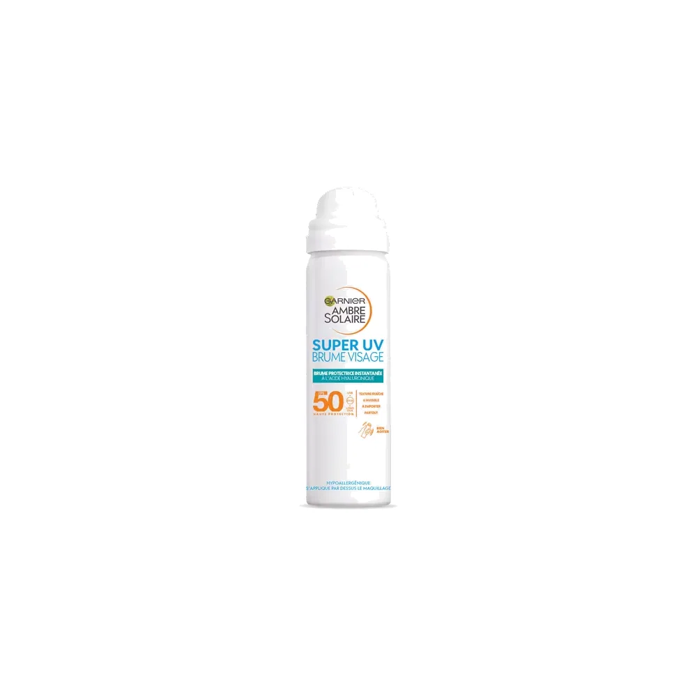 Garnier Ambre Solaire Super Uv Brume Visage Spf50+ 75ml