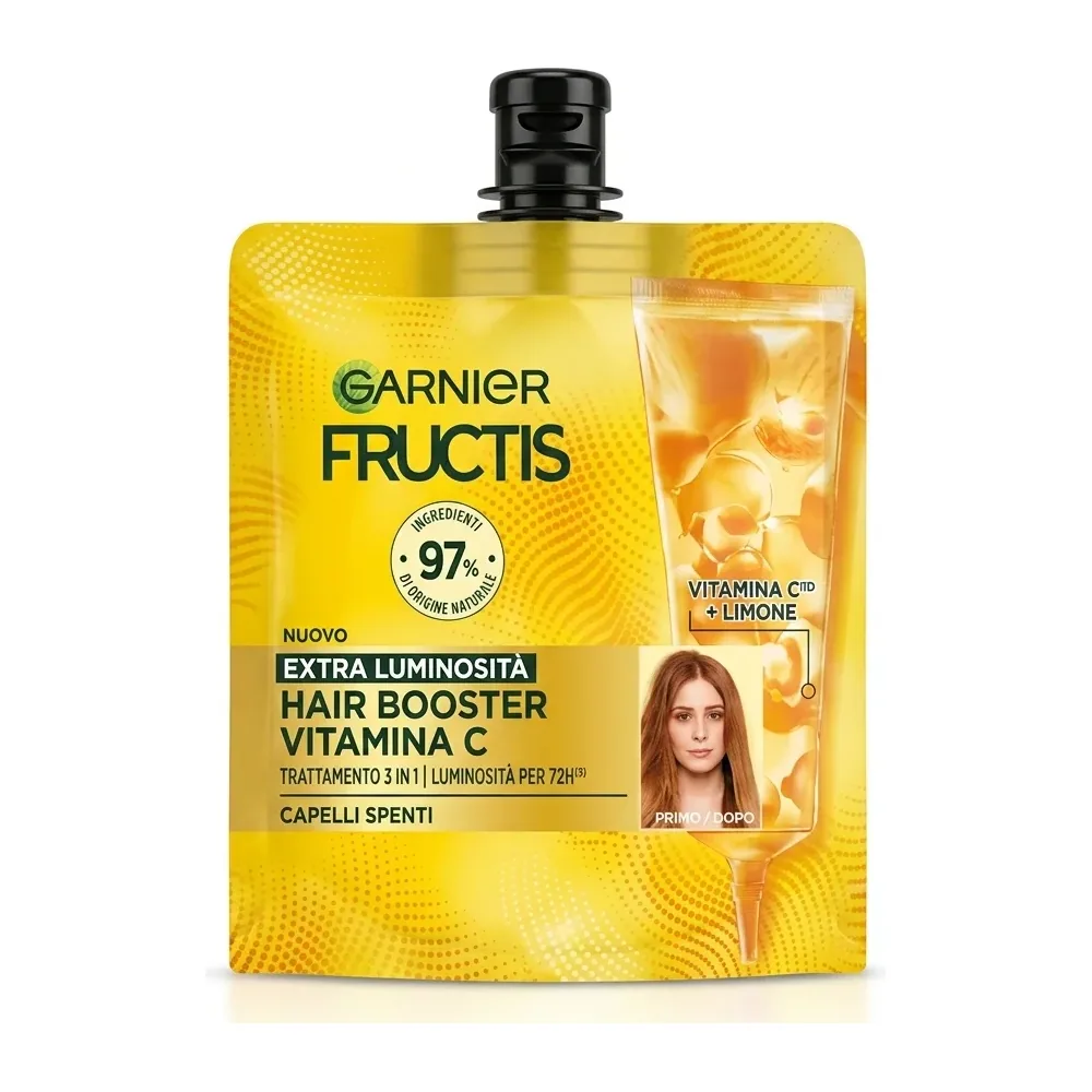 Garnier Fructis Hair Booster Vitamina C – Cheveux Éclatants – Non visible