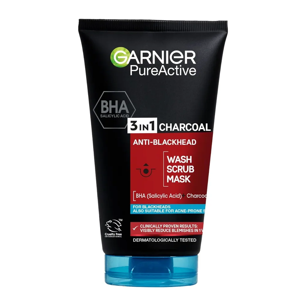 Garnier Pure Active 3 En 1 Charbon Anti Points Noirs