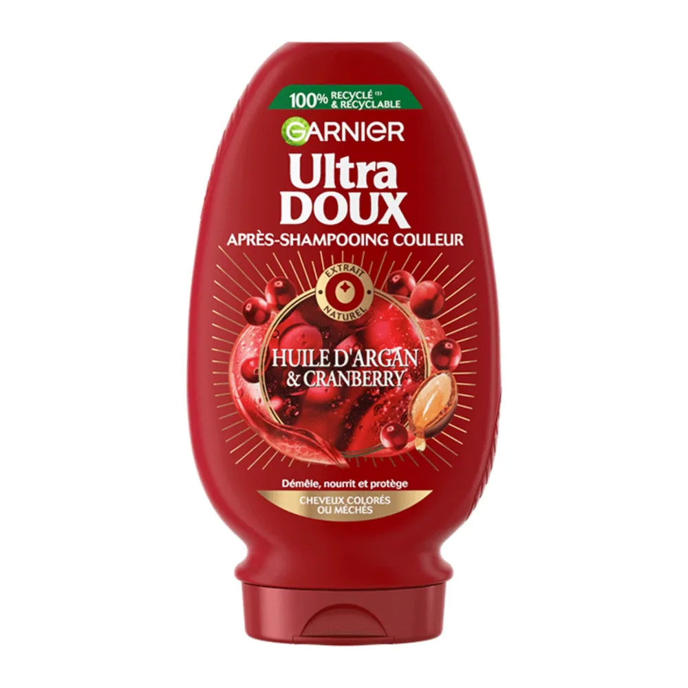 Garnier Ultra Doux Apres Shampooing Couleur A L’Huile D’Argan Et Cranberry 250Ml