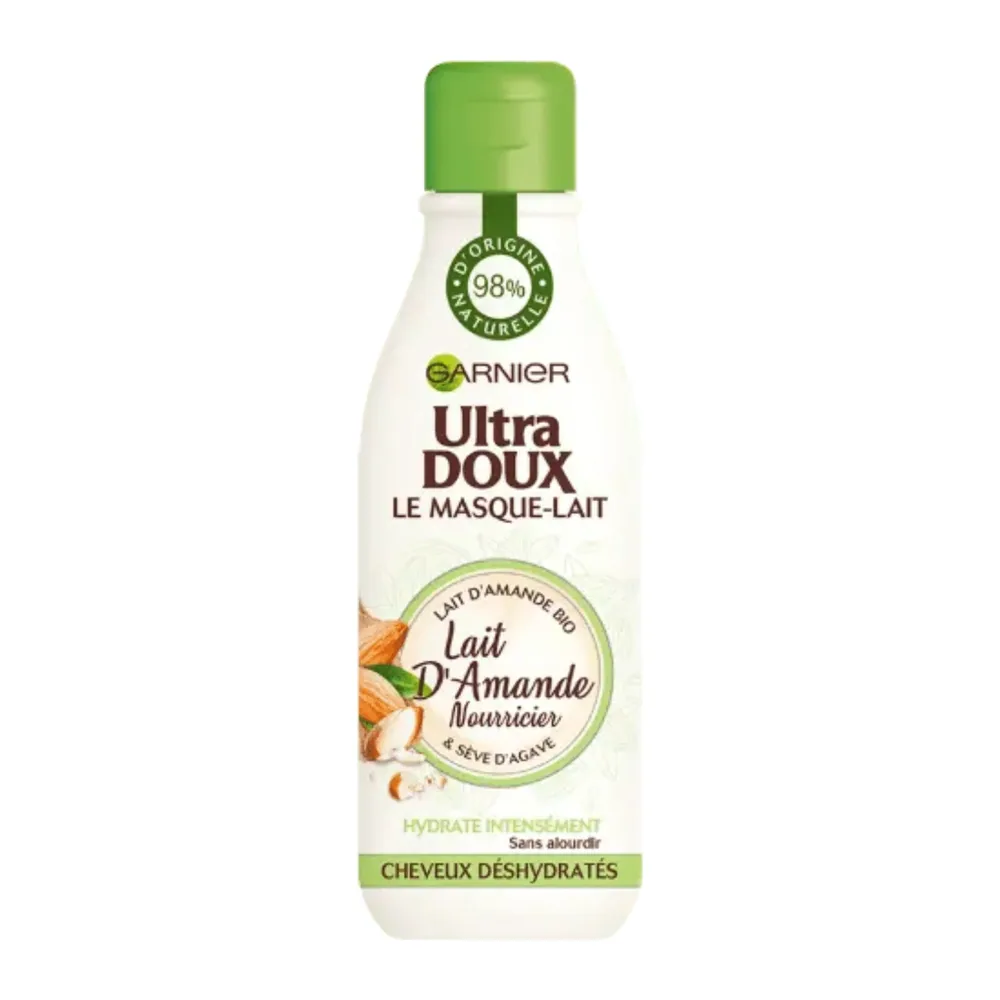 Garnier Ultra Doux Le Masque-Lait 250Ml Lait D’Amande Nourricier Cheveux Deshydrates