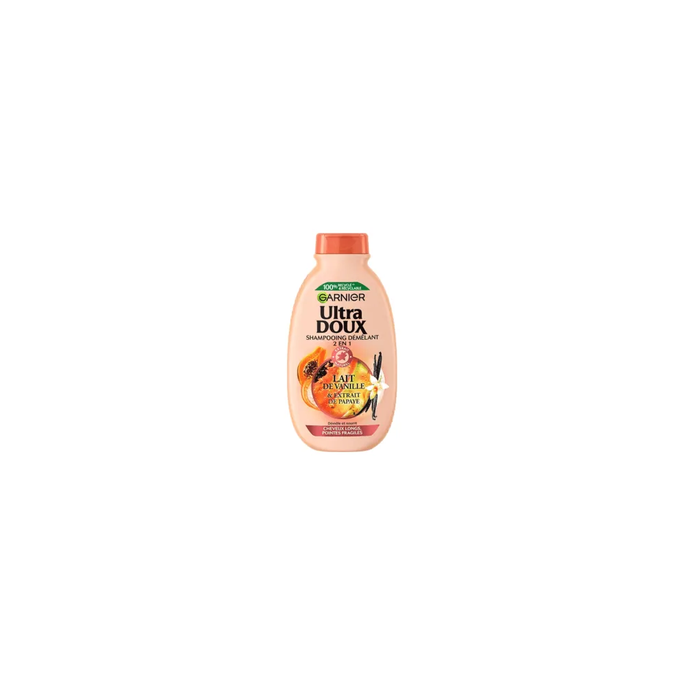 Garnier Ultra Doux Shamp 2en1 Lait De Vanille 250ml