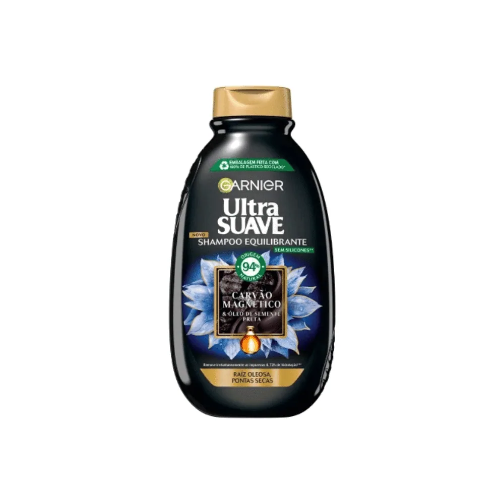 Garnier Ultra Suave Carvao Ap Shampoing 400ml