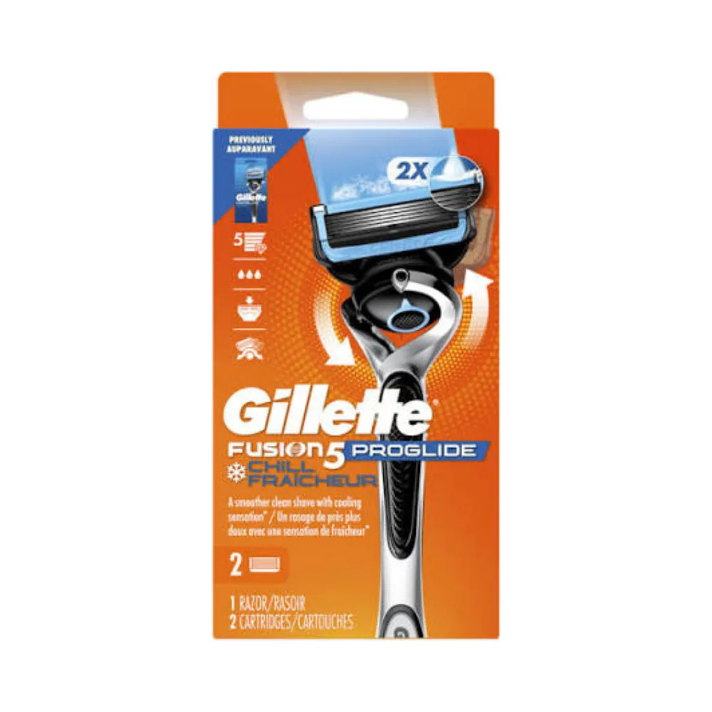 Gillette Fusion 5 Proglide Chill Fraicheur 2 Recharge