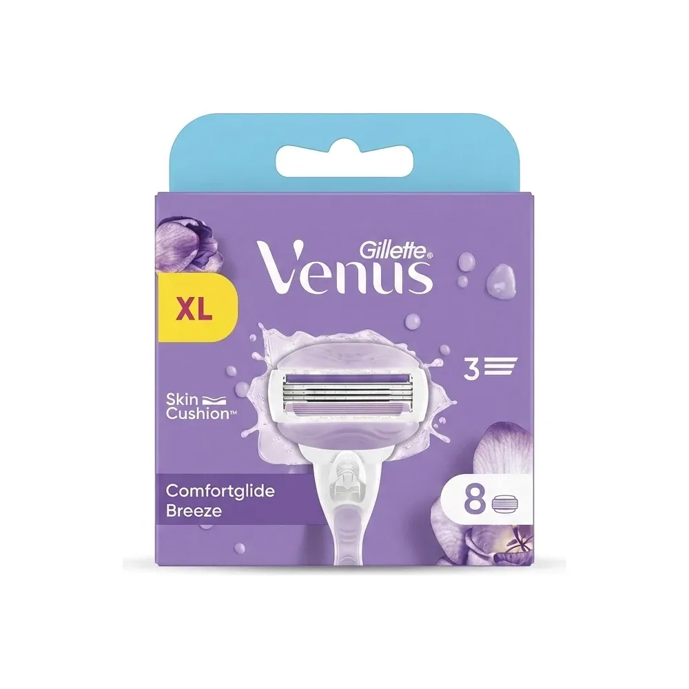 Gillette Venus – Comfortglide Breeze – Rasage doux et confortable – 8 lames