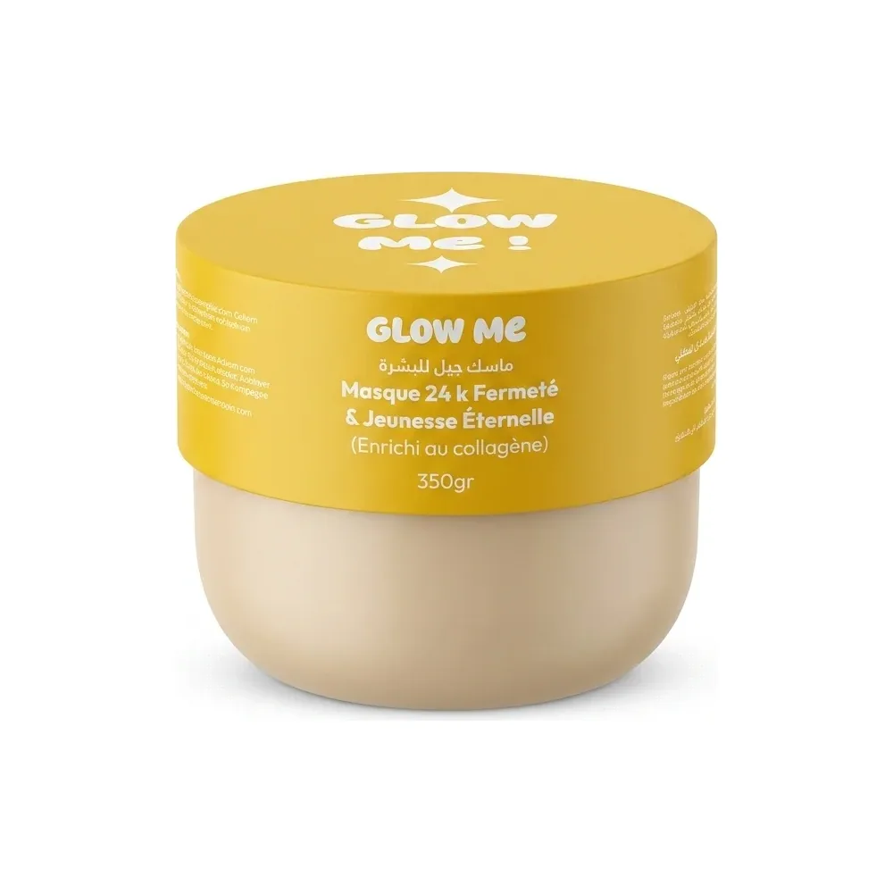 GLOW ME – Masque 24 k Fermeté & Jeunesse Éternelle – Raffermissement et jeunesse éternelle – 350gr