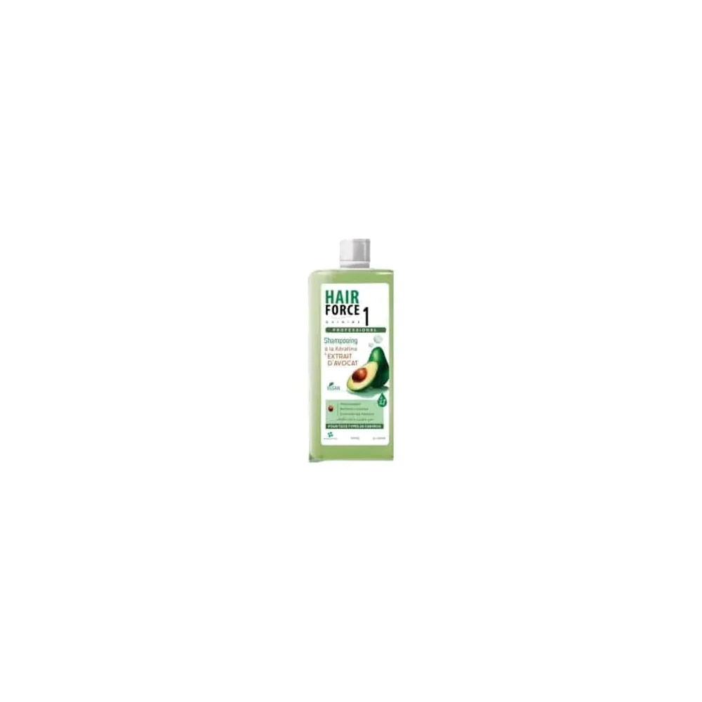 Hair Force Shampoing A La Keratine Extrait D’Avocat