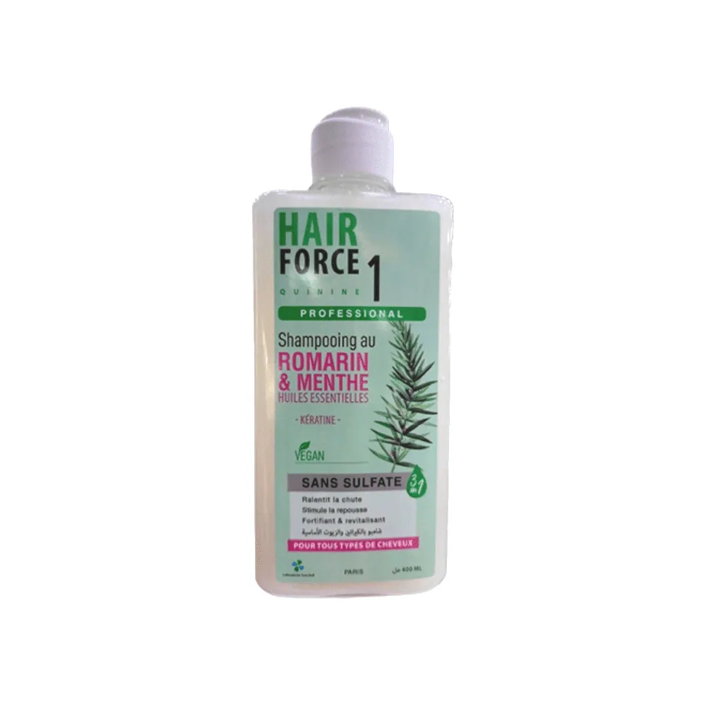 Hair Force Shampoing Romarin Et Menthe 400ml