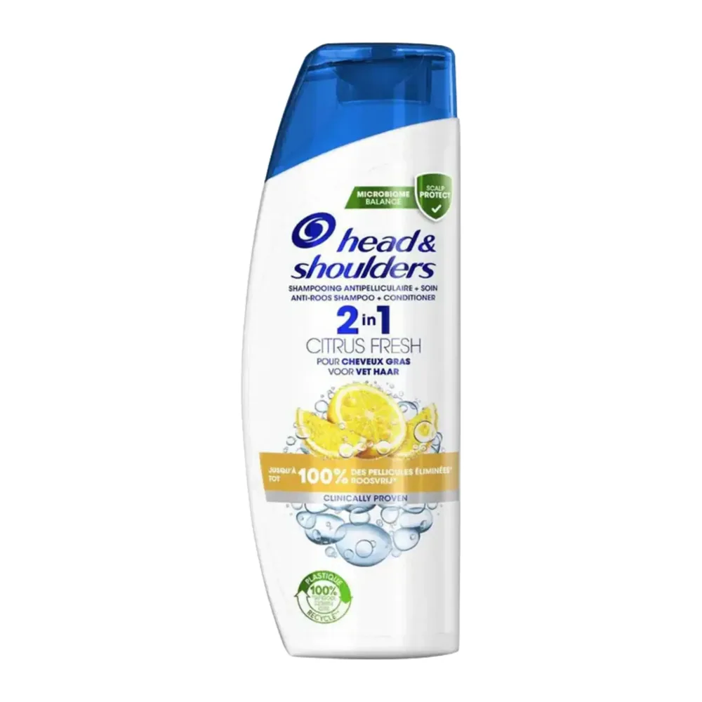 Head And Shoulders Mentholshampooing Antipelliculaire Citrus Fresh 2En1 300Ml