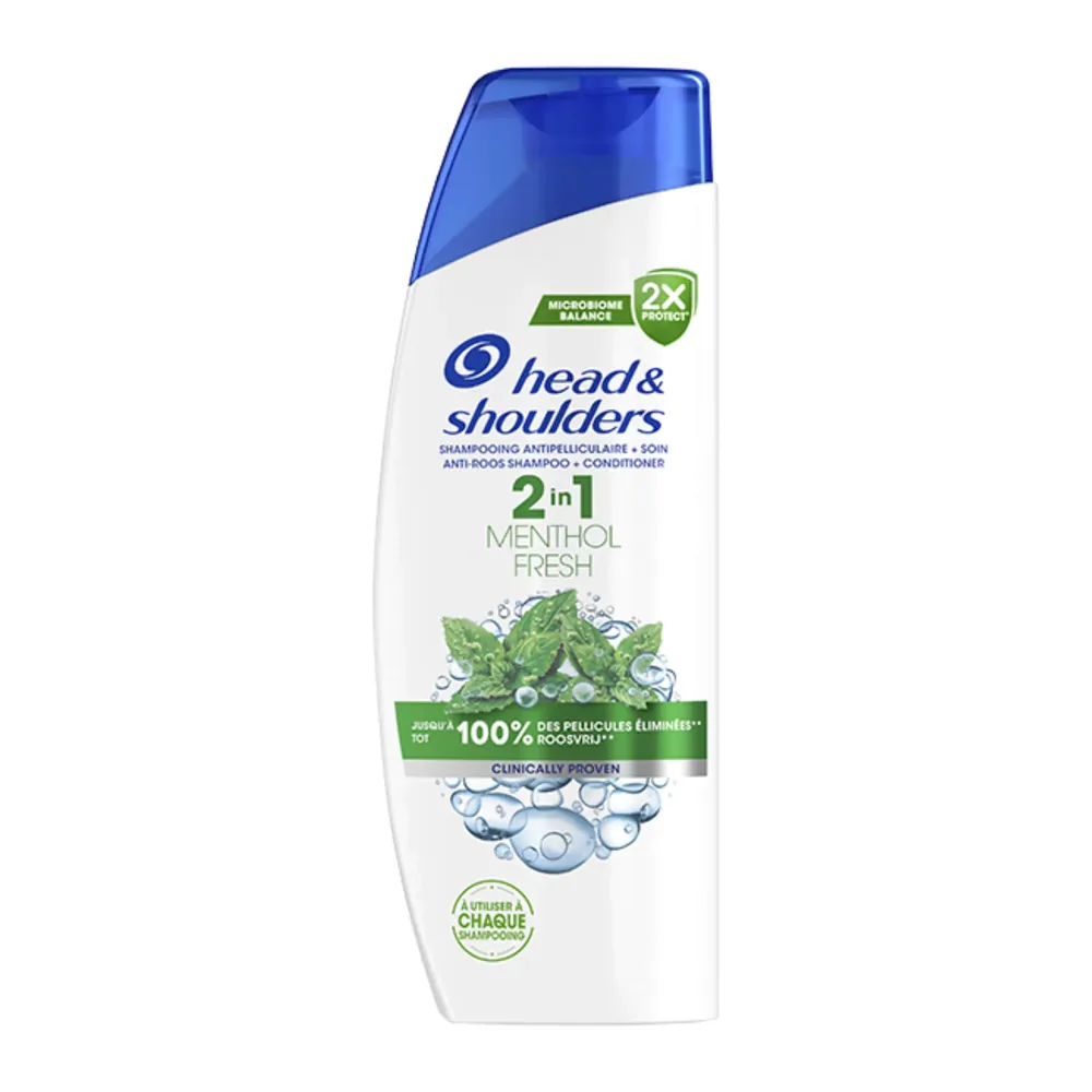 Head And Shoulders Mentholshampooing Antipelliculaire Fresh 2En1 300Ml