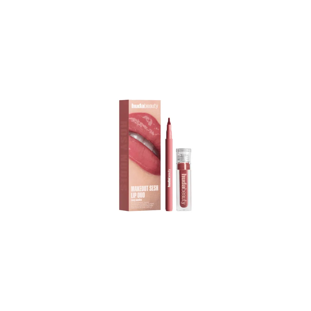 Hudabeauty Makeout Sesh Lip Duo Rosy Nudes 1/3.9ml