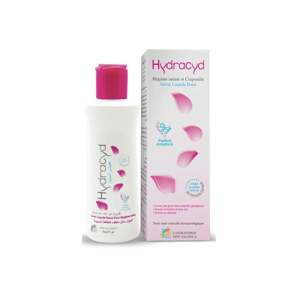HYDRACYD Savon liquide doux pour l’hygiène intime 120ml