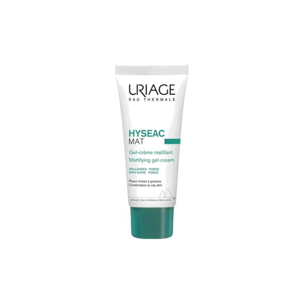 HYSEAC MAT – Gel-Crème Matifiant – Visage – Peaux Mixtes à Grasses, 40ml Uriage