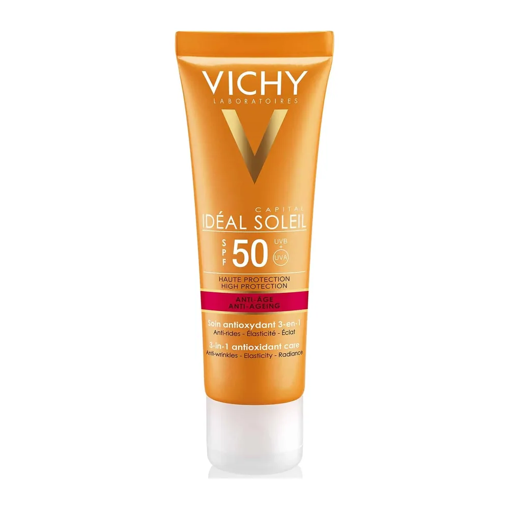 Ideal Soleil 3en1 Anti-Age SPF 50