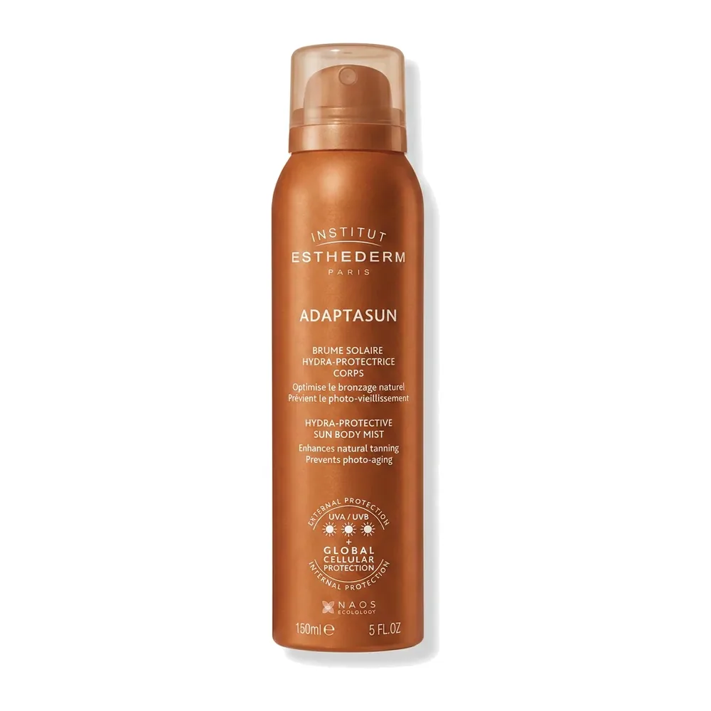 INSTITUT ESTHEDERM – ADAPTASUN BRUME SOLAIRE HYDRA-PROTECTRICE CORPS – Optimise le bronzage naturel & prévient le photo-vieillissement – 150ml