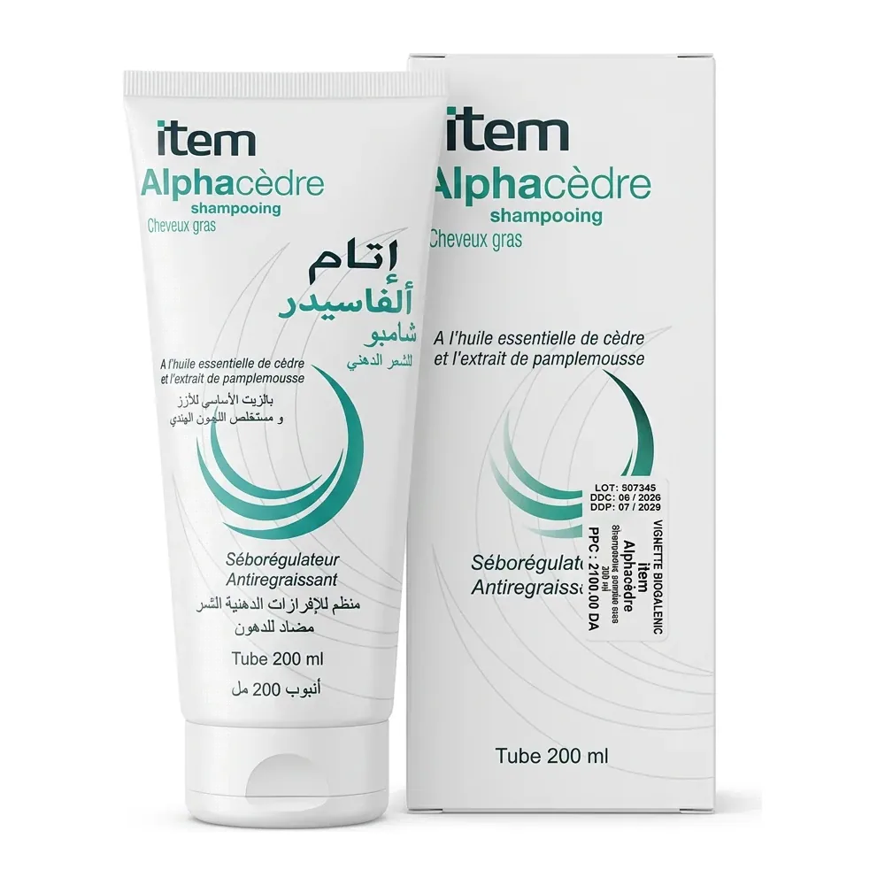 item – Alphacèdre Shampooing – Régulateur de sébum – 200 ml