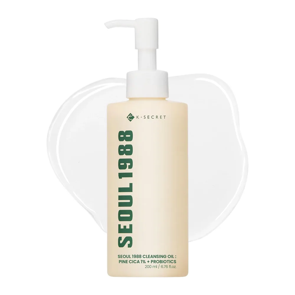 K-SECRET SEOUL 1988 CLEANSING OIL: PINE CICA 1% + PROBIOTICS 200ml