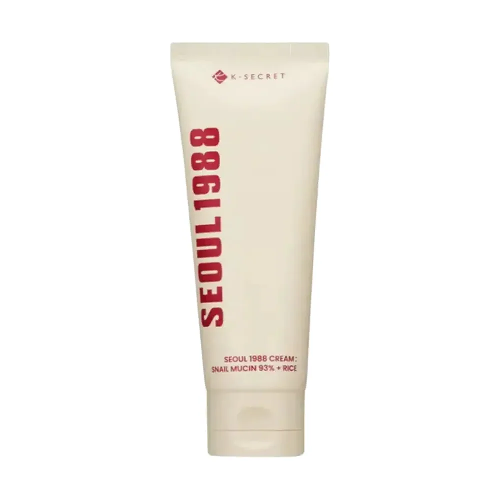 K-SECRET Seoul 1988 Cream: Snail Mucin 93% + Rice 100ml