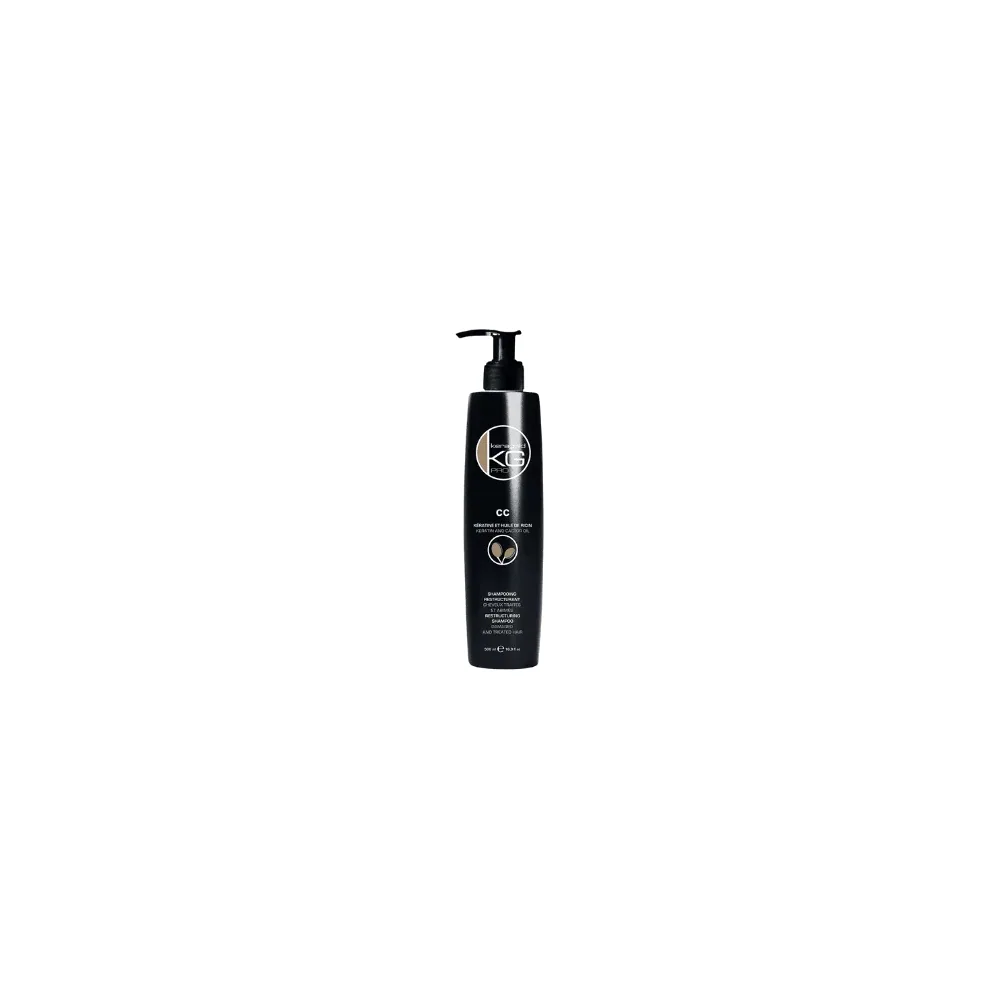 Keragold Shampooing 500Ml Cc Keratine Et Huile De Ricin Cheveux Traites Et Abimes