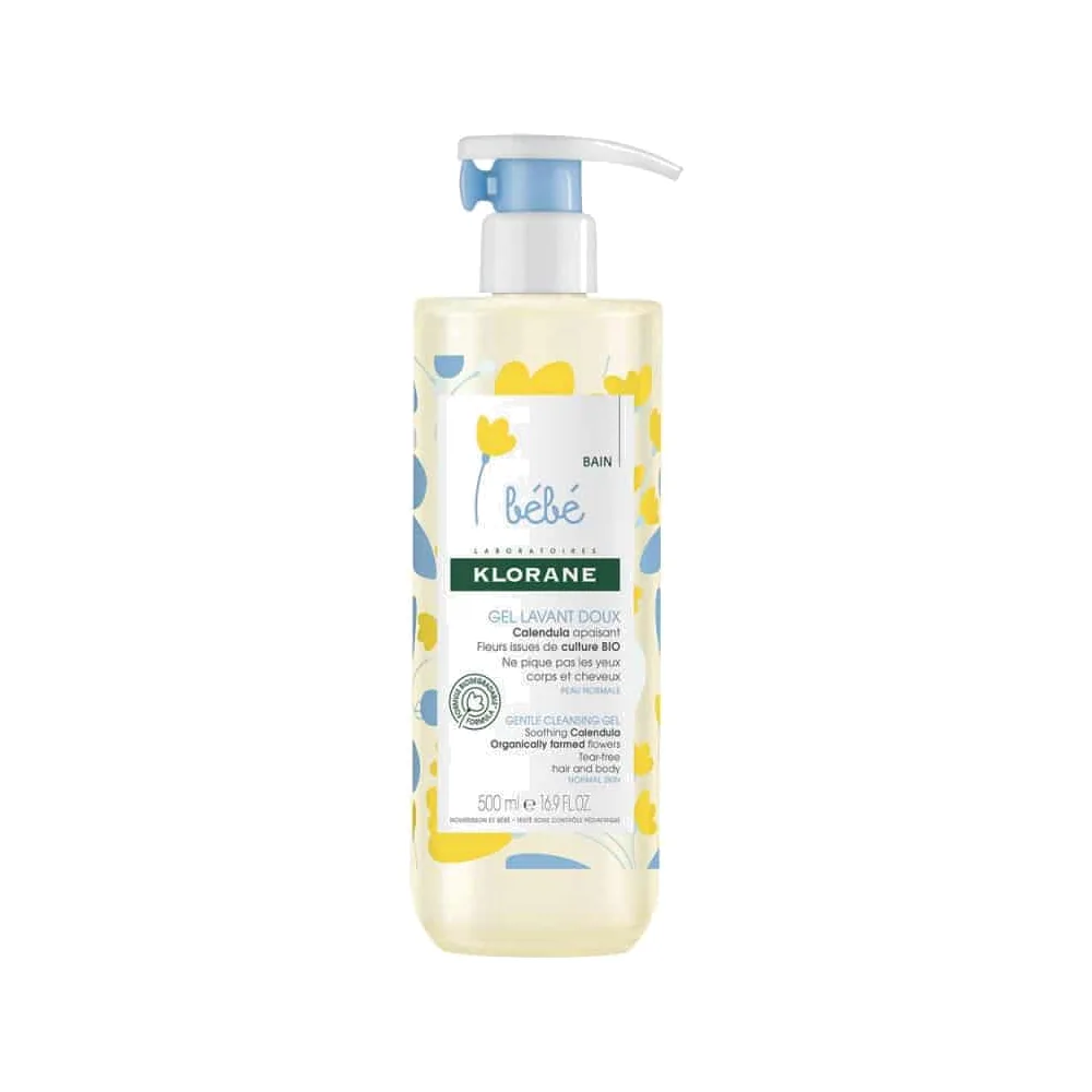 Klorane bébé gel lavant doux 500ml