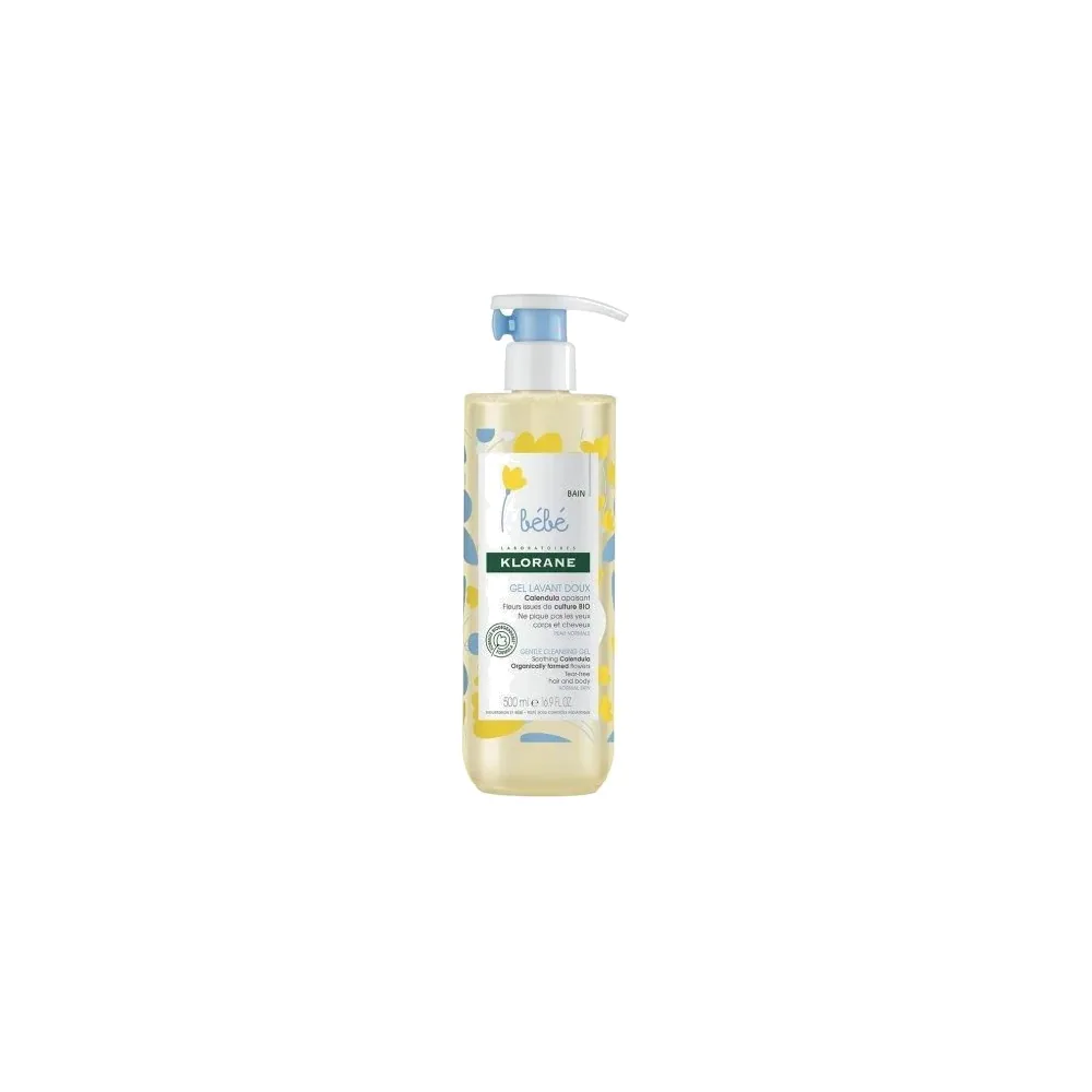 Klorane bébé gel lavant doux 500ml (avec pompe)