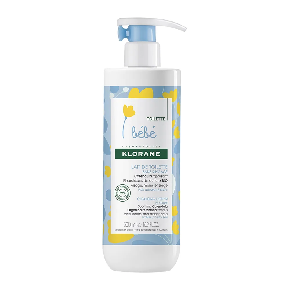 Klorane Bébé Lait de Toilette Sans Rincage 500ML