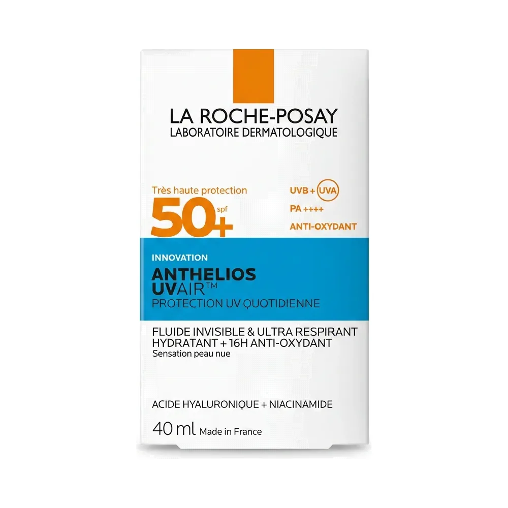 LA ROCHE-POSAY – ANTHELIOS UVair™ PROTECTION UV QUOTIDIENNE – Très haute protection SPF 50+ & 16h anti-oxydant – 40 ml