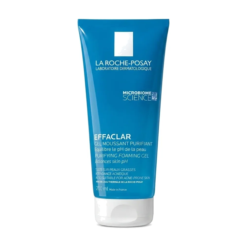La Roche-Posay – Effaclar Gel Moussant Purifiant – Équilibre le pH de la peau et purifie – 200 ml