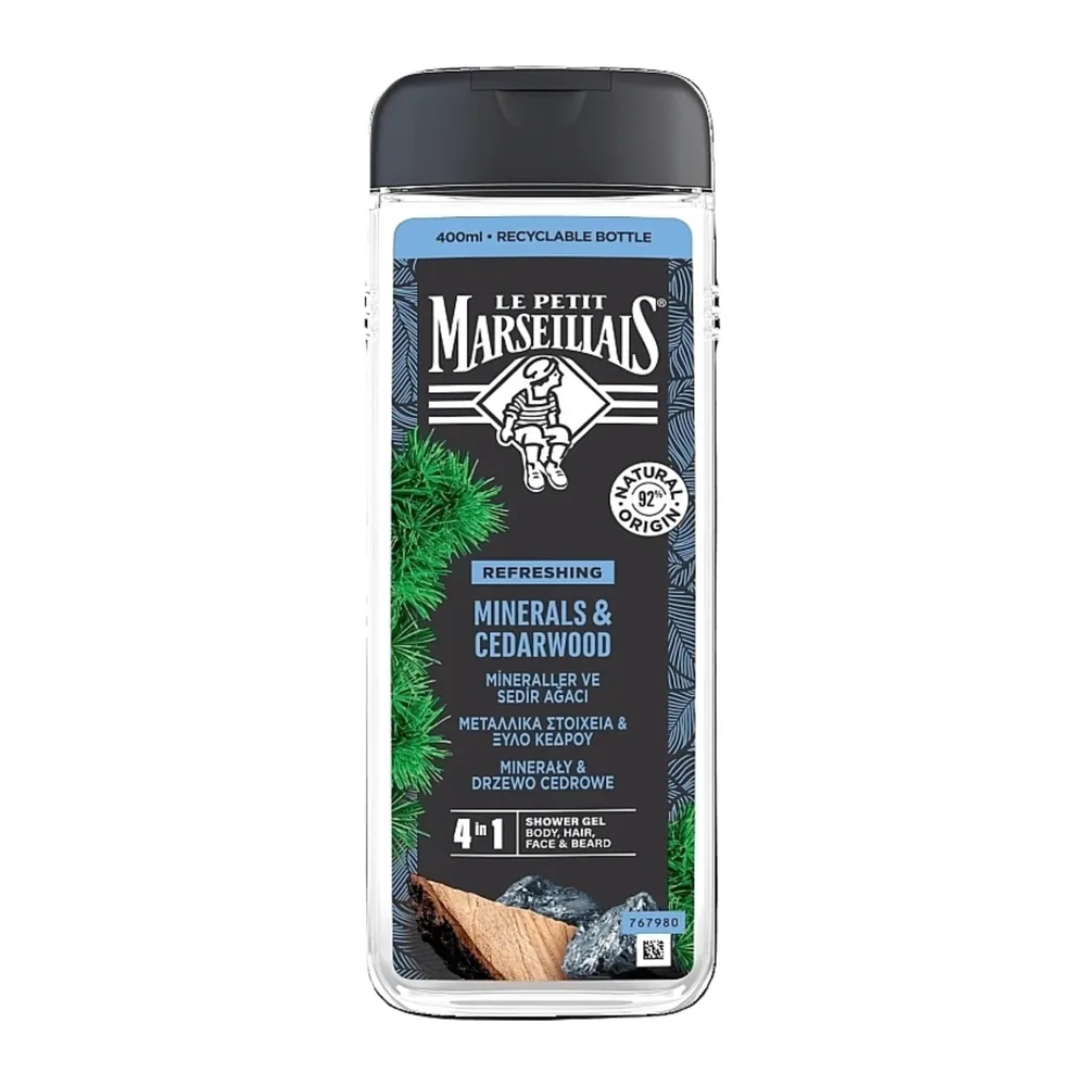 Le Petit Marseillais Gel Douche 400Ml Minerals And Cedarwood