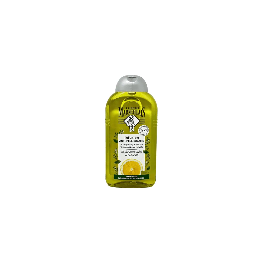 Le Petit Marseillais Infusion Shampooing Micellaire Citron Anti Pelliculaire Homme 250ml
