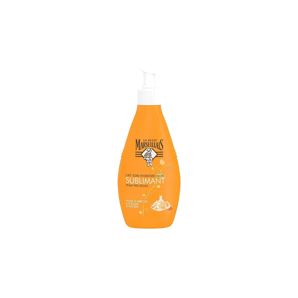 LE PETIT MARSEILLAIS Lait Corps Hydratant Sublimant à l’Huile d’Abricot et Nacres 250ml