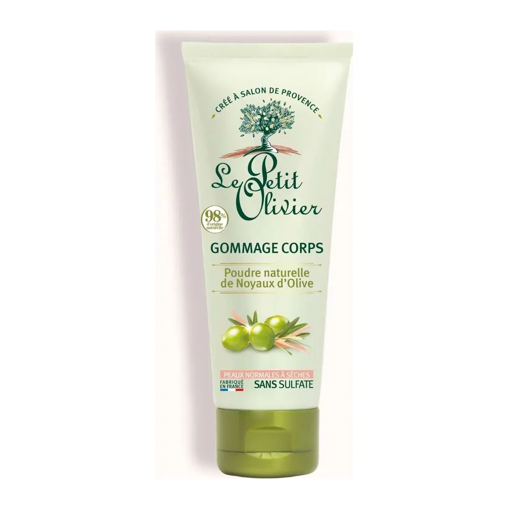 Le Petit Olivier Gommage Corps au Poudre naturelle de Noyaux d’Olive 200ml