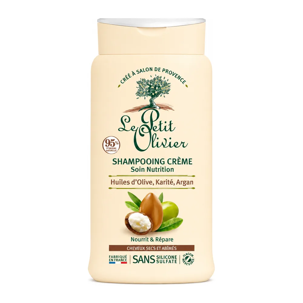 Le Petit Olivier Shampooing Crème Huiles D’Olive Karité Argan 250ml