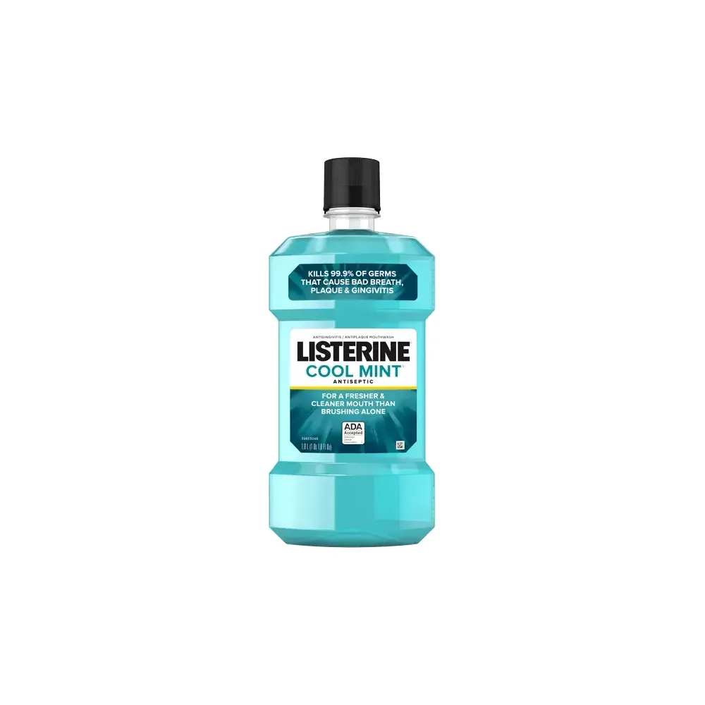 Listerine® Bain De Bouche Antiseptique Cool Mint® Pour La Mauvaise Haleine Et La Plaque
