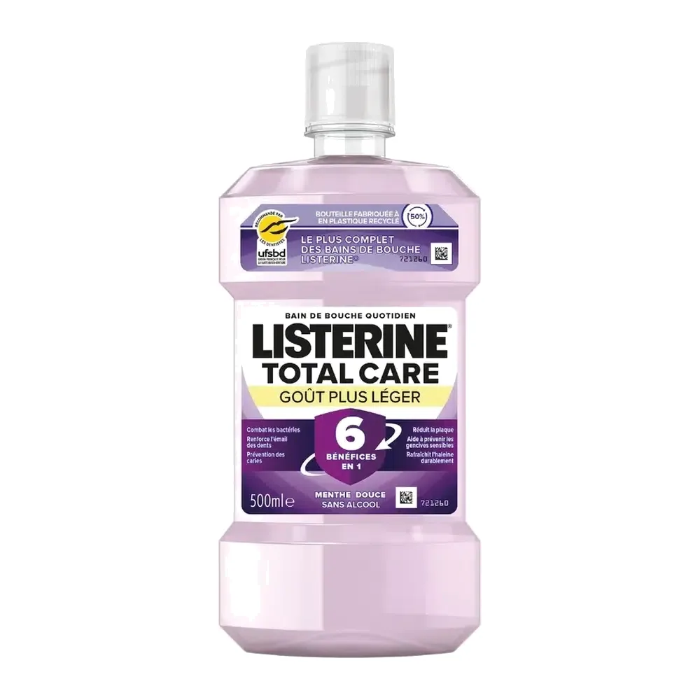 Listerine Total Care Gout Plus Leger Bain De Bouche 500ml
