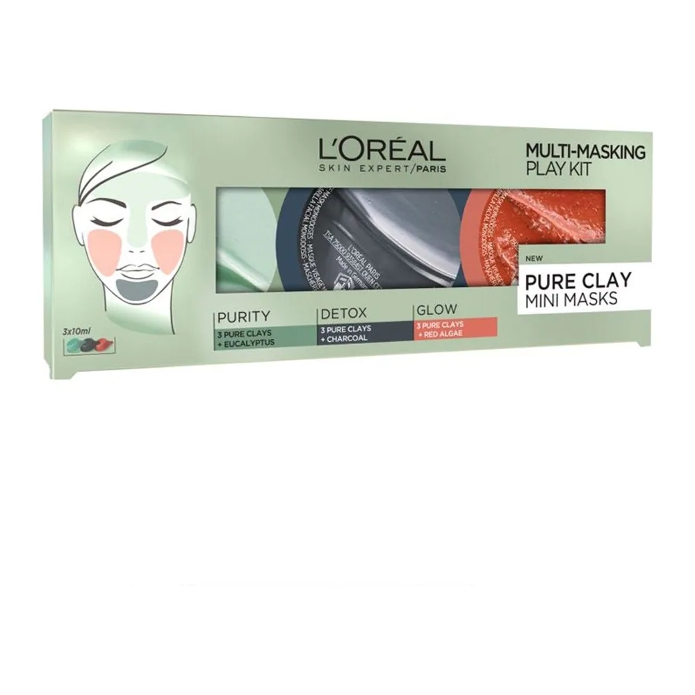 L’OREAL COFFRET ARGILE PURE MULTI-MASQUE 3 X 10 ml