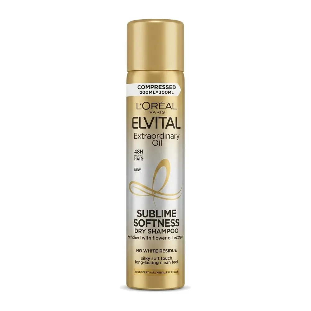 L’Oréal Paris – Elvital Extraordinary Oil Sublime Softness Dry Shampoo – Cheveux frais et doux sans résidu – 200ml