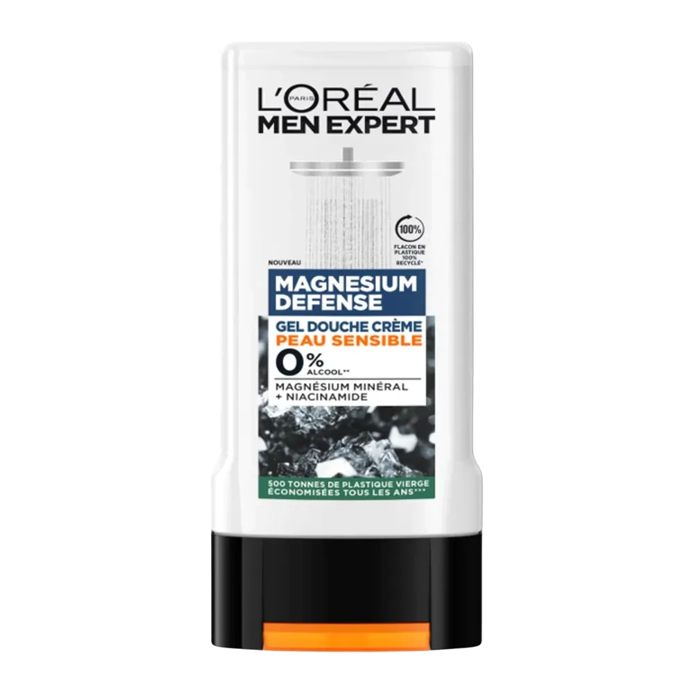 L’Oreal Men Expert Gel Douche 300Ml Magnesium Defense 0% Alcool