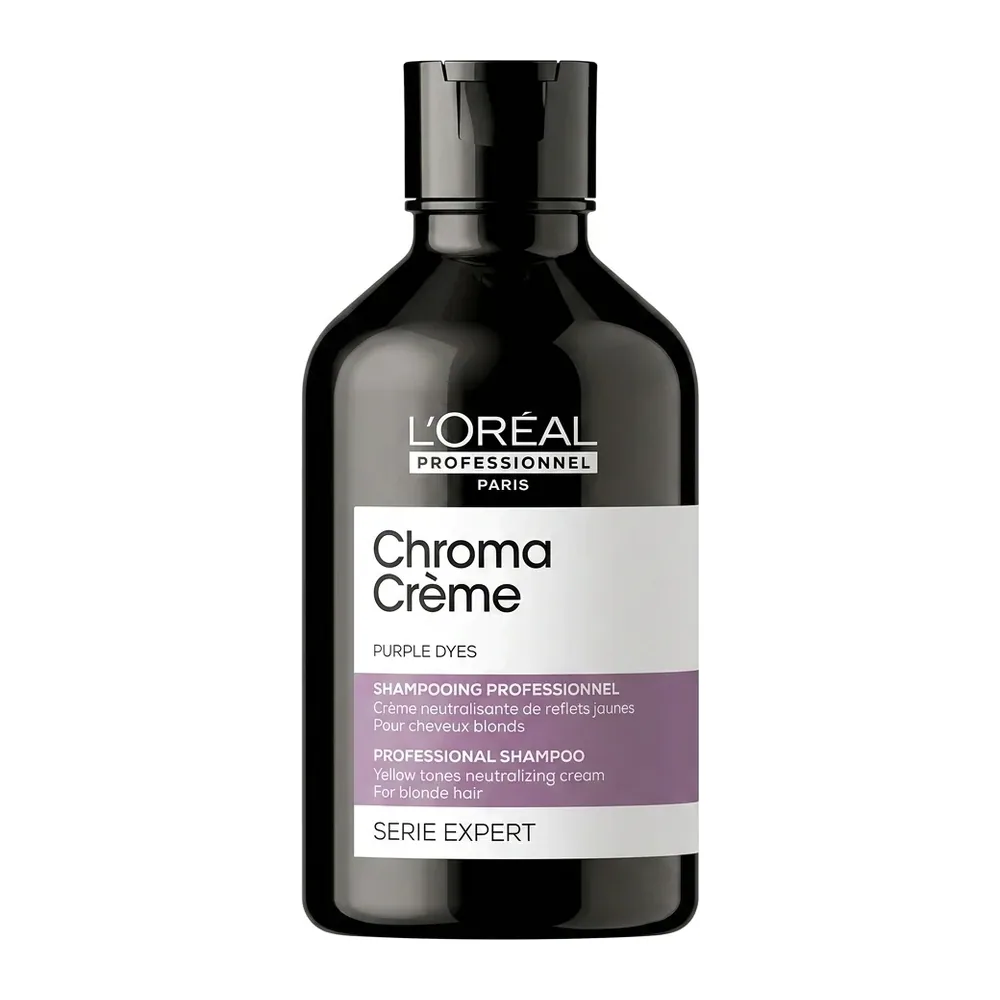 L’Oréal Professionnel – Chroma Crème Purple Dyes Shampooing Professionnel – Neutralise les reflets jaunes – 300ml