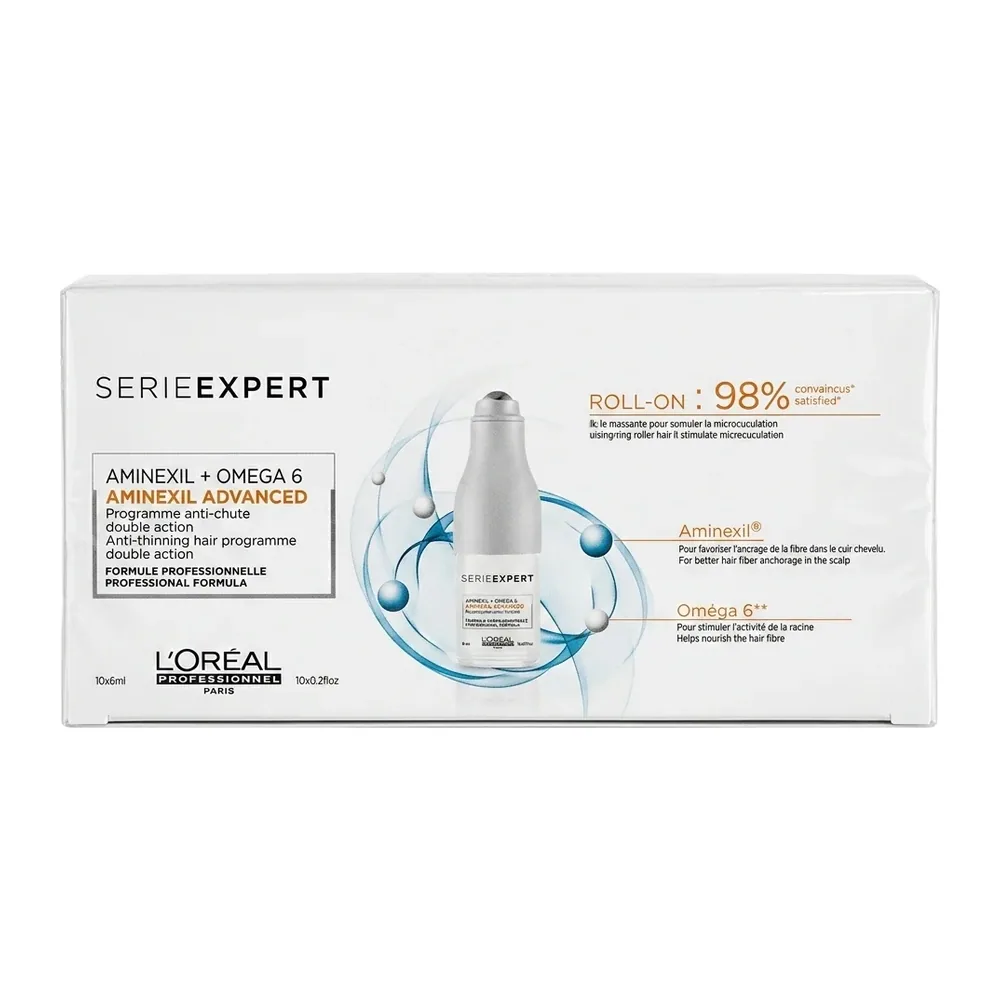 L’Oréal Professionnel – Serie Expert Aminexil Advanced – Soin Anti-Chute Double Action – 10x6ml