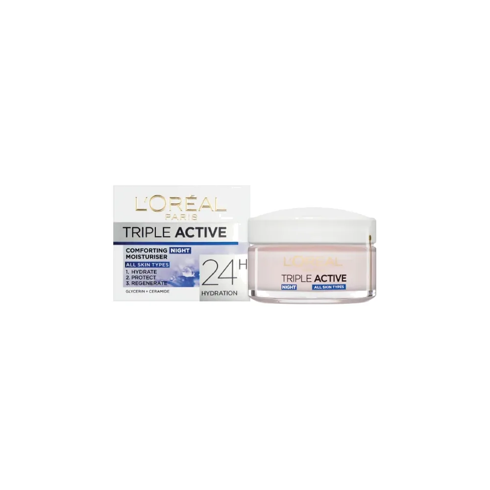 L’Oréal TRIPLE ACTIVE Crème Hydratante Confort NUIT 50ml