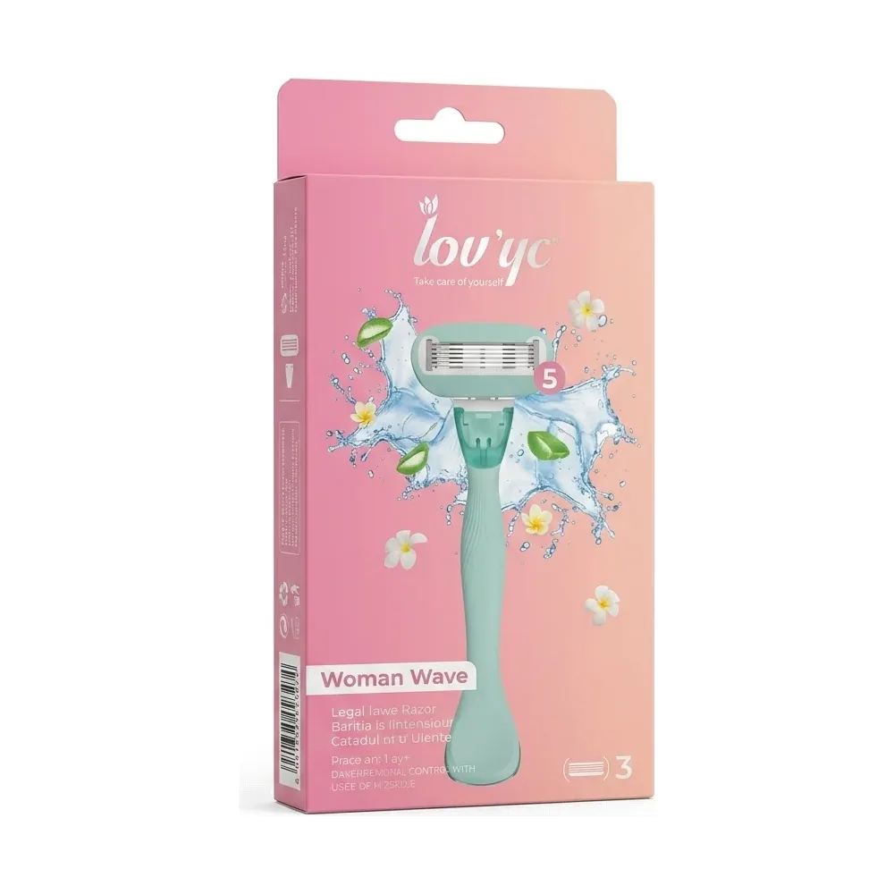 Lov’ryc – Woman Wave – Épilation douce et précise – 3 lames