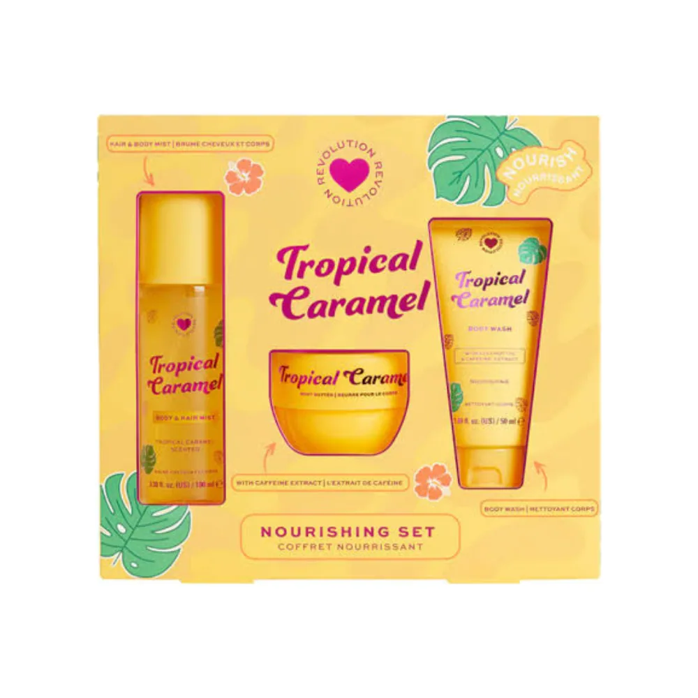 Revolution Coffret Nourrissant Tropical Caramel 3pcs