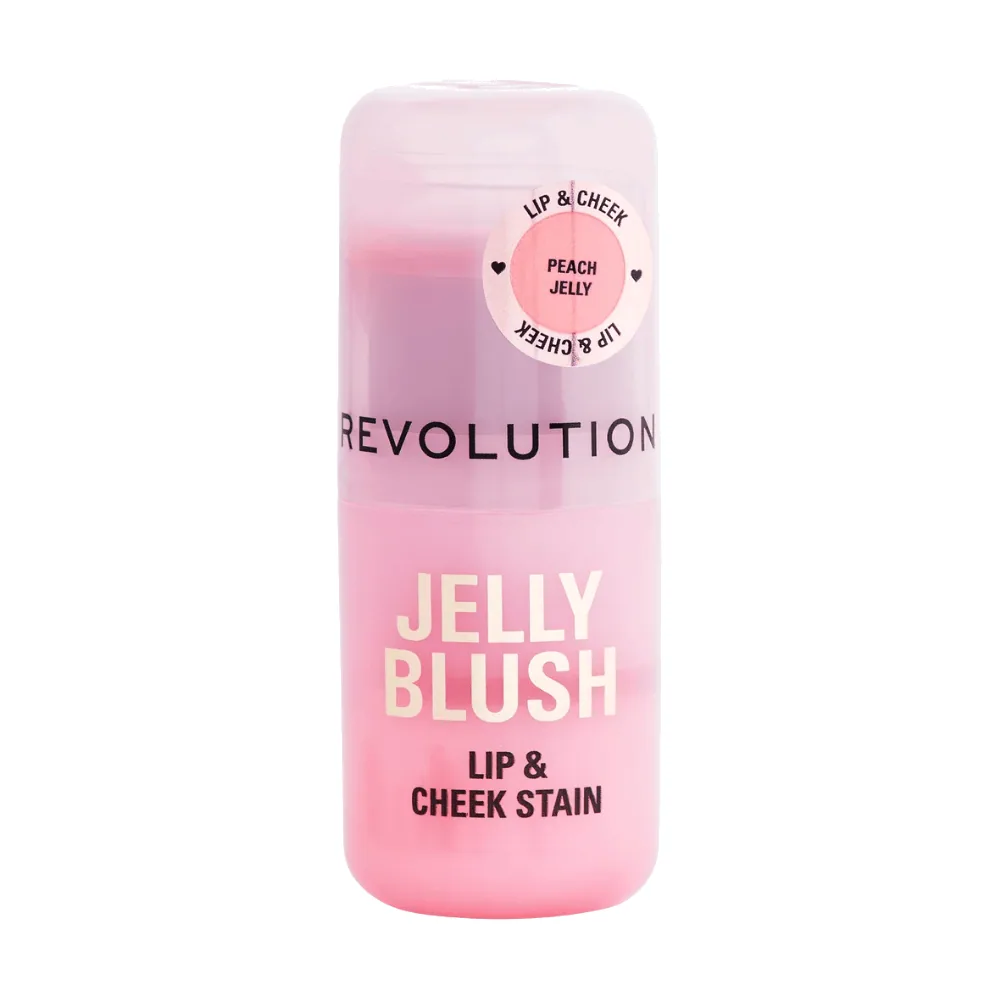 Revolution Jelly Blush Lip&Amp;Cheek Stain Peach 5.5G