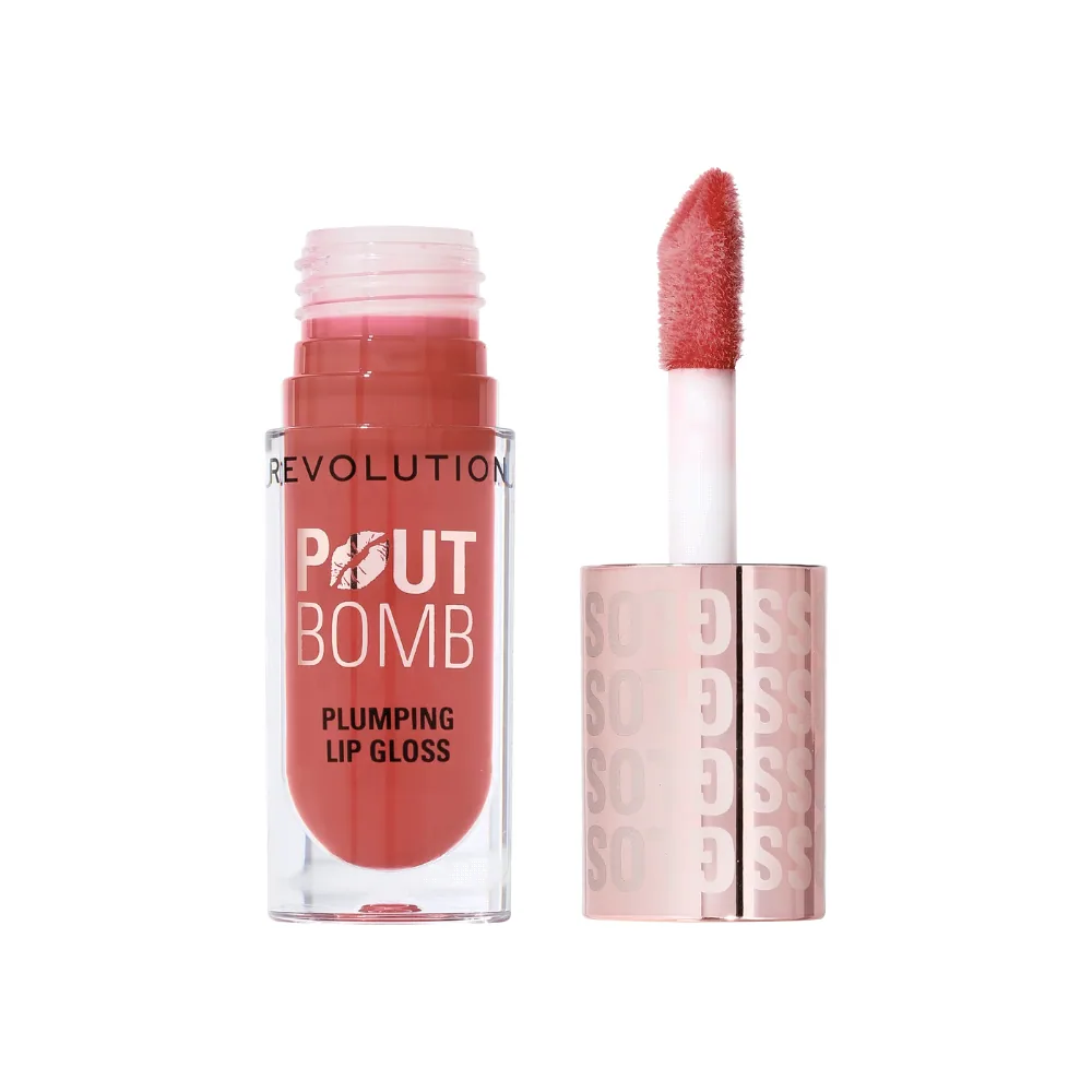 Revolution Melba Warm Peach Pout Bomb Gloss 4.6ml