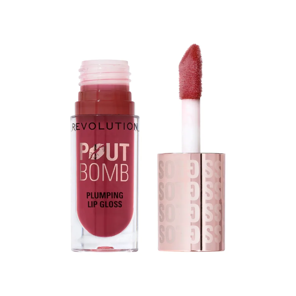 Revolution Rosewood Pink Pout Bomb Gloss 4.6ml