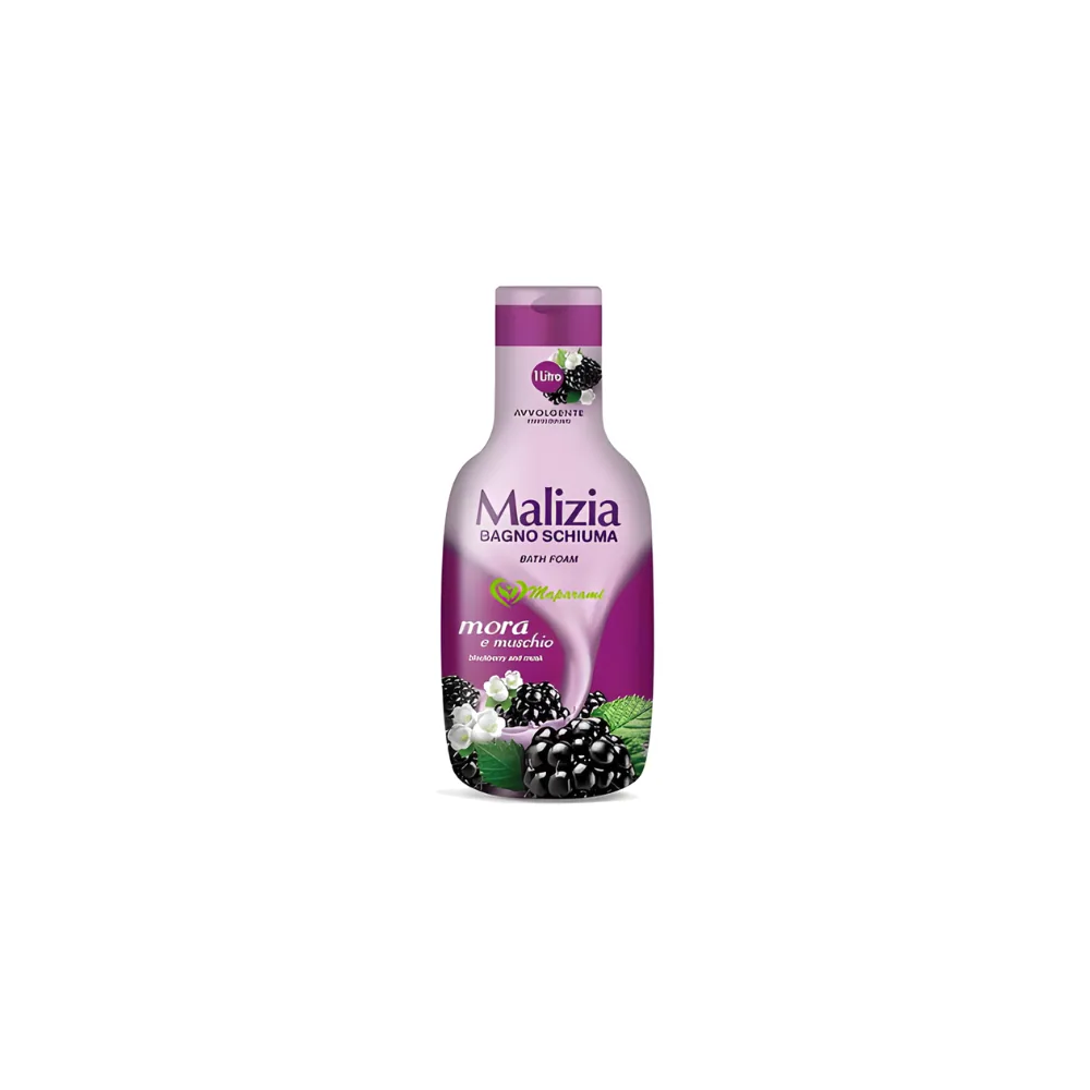 Malizia Gel Douche Mûres Noir et Musc 1l