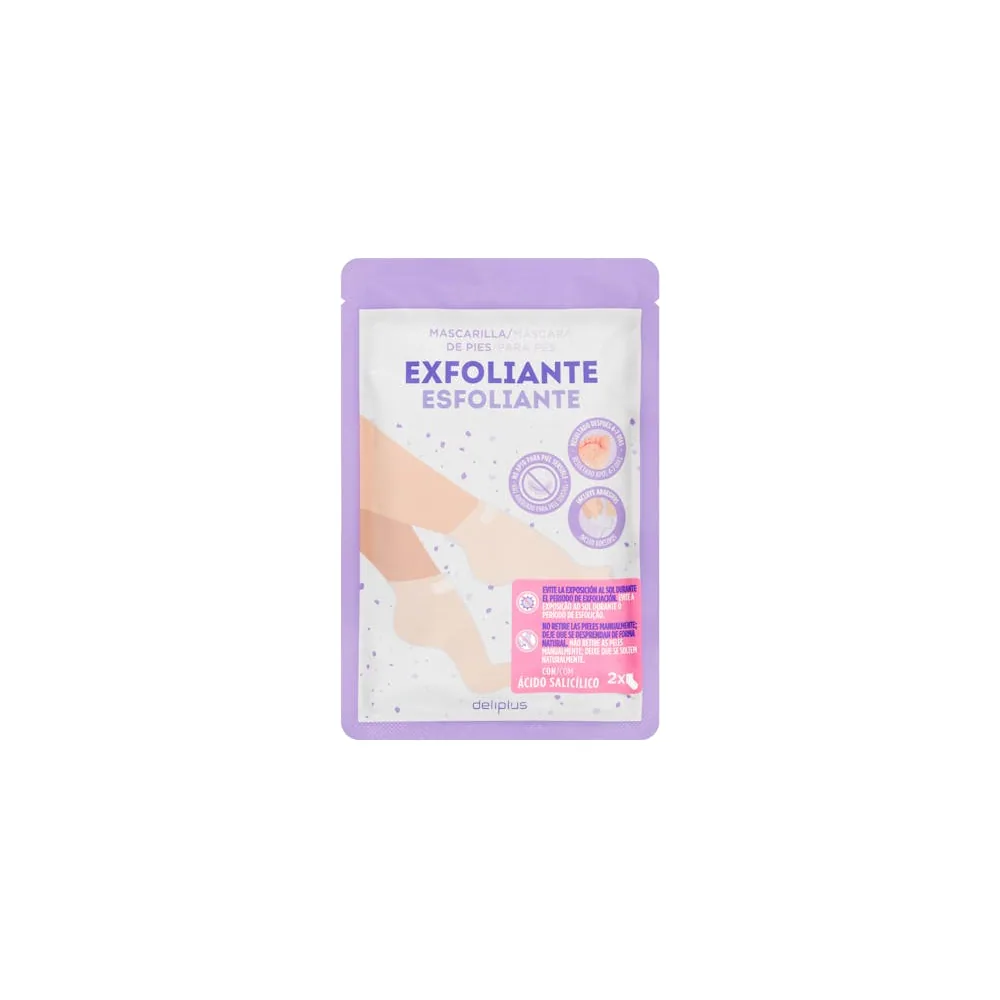 Masque exfoliant pour les pieds Deliplus à l’acide salicylique et à l’urée