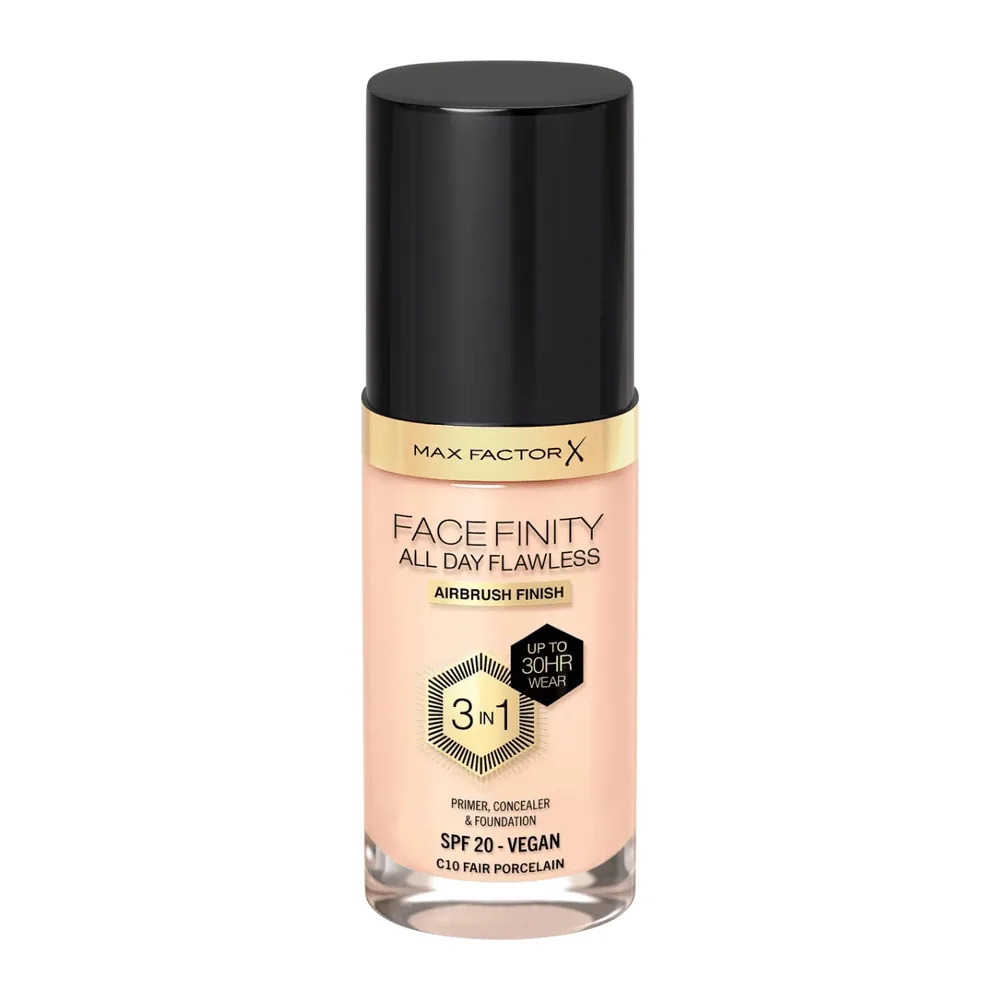 Max Factor X Face Finity 3En1 Primer Concelear Foundation 30 Porcelain