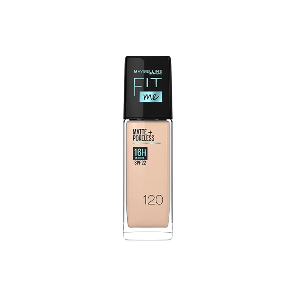 Maybelline Fit Me Matte+poreless Fdt 120 Fl Verre 30ml